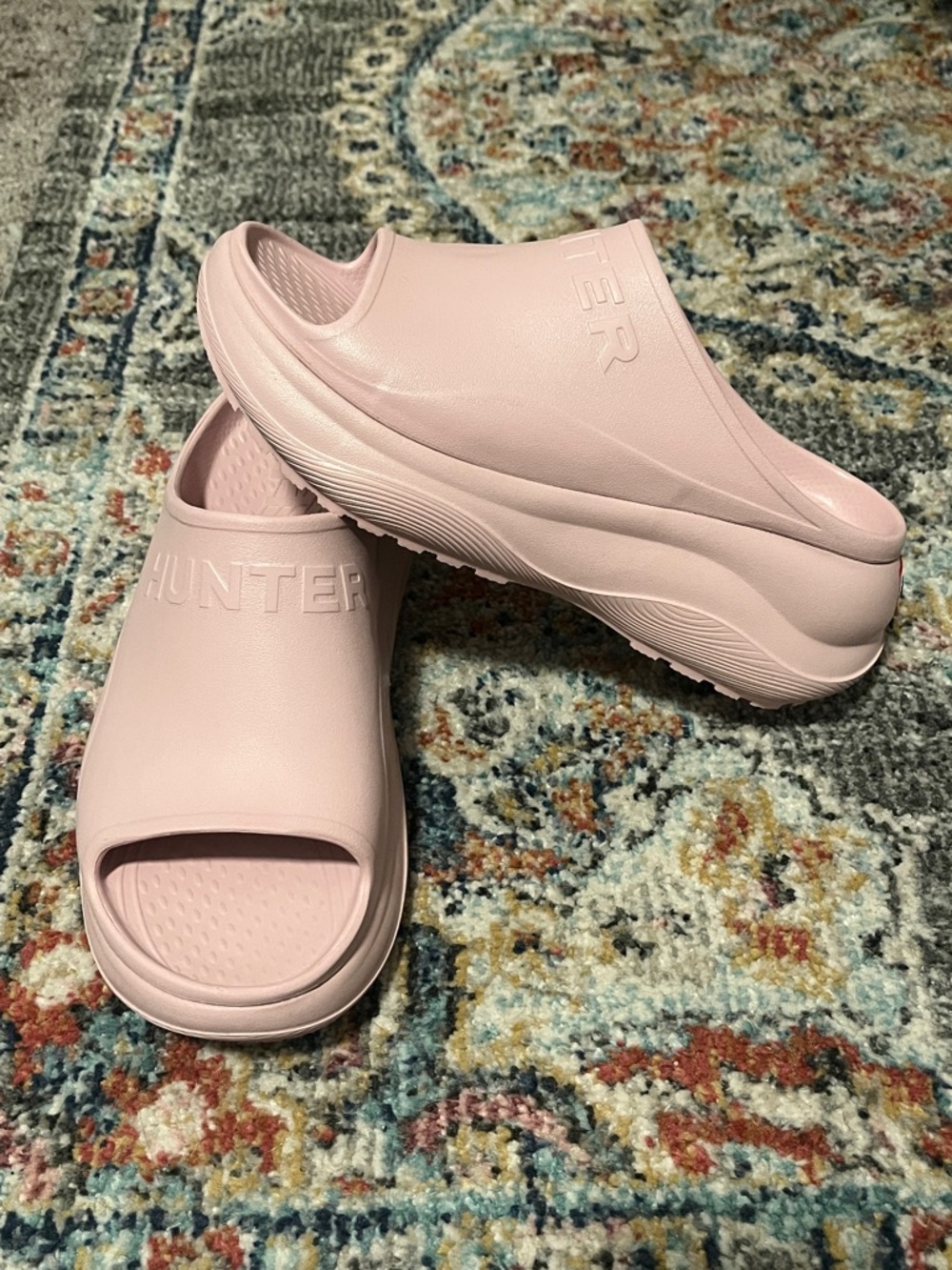 Hunter Haddie Slip-On Open Toe Casual Sandals - New with Box